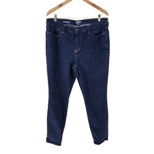 NYDJ Women's Dark Blue Lift Tuck Skinny Jeans - 14